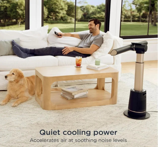 ❄Shark TurboBlade Fan — Ultra-powerful bladeless tower fan, high-performance cooling up to 80 feet, pivots and twists, 180° oscillation, 10 speeds